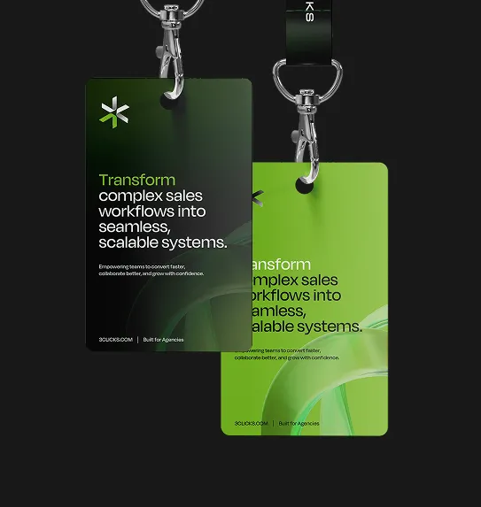 3 Clicks lanyard mockup