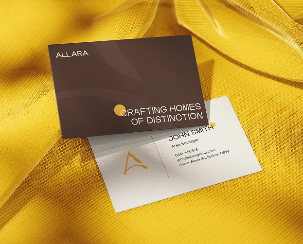 Allara branding mockup
