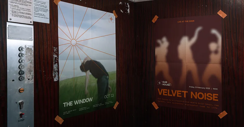 Our House poster mockup