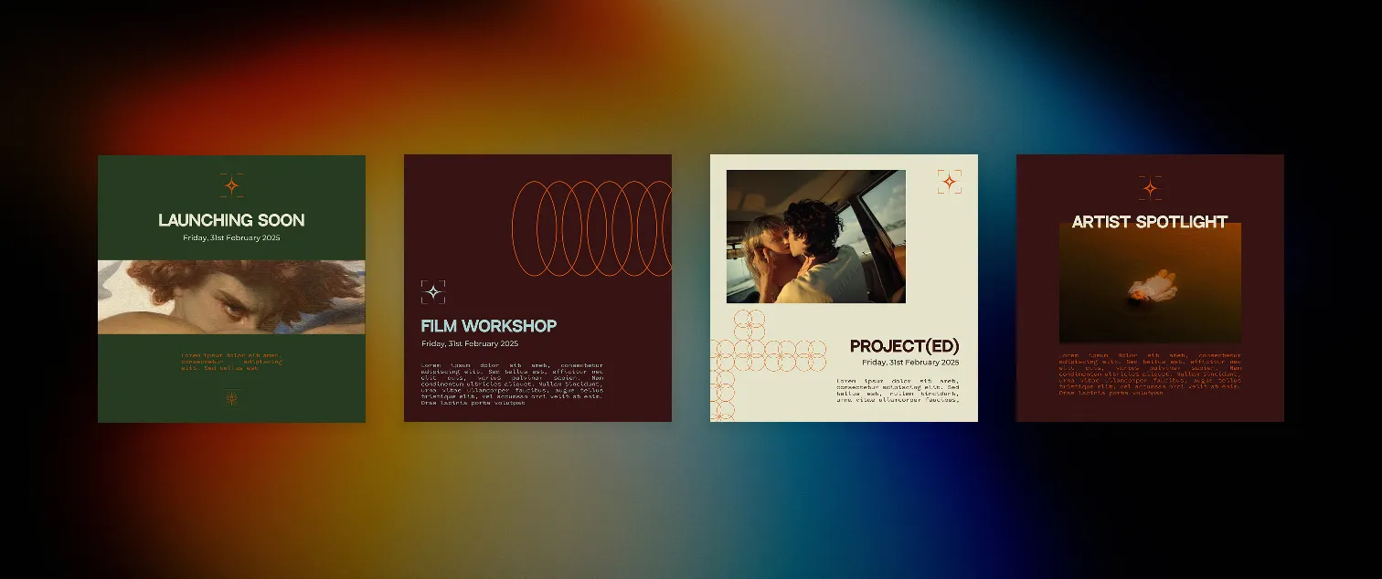 Our House social media posts