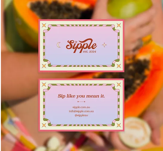 Sipple business card mockup
